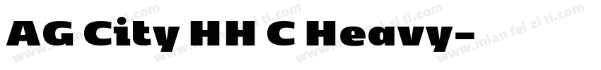 AG City HH C Heavy字体转换